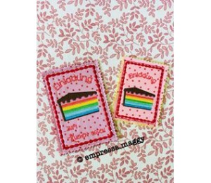 ITH - Postkarte Einladung Regenbogenkuchen